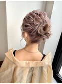 【minami】アップスタイル/結婚式セット/ミルクティーベージュ