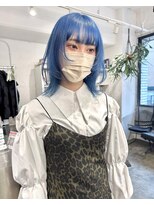 ディーカヘアーセンダイ(Di KA HAIR sendai)&nbsp;ice blue/ペールブルー/水色/ミズイロ/ハイトーン/ケアブリーチ