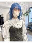 ice blue/ペールブルー/水色/ミズイロ/ハイトーン/ケアブリーチ