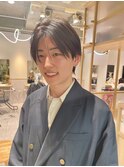 センターパート 韓国風 メンズ  立川
