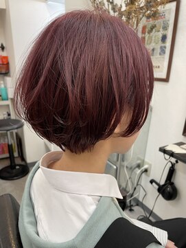 キティン 吉祥寺(kitin) 《kitin吉祥寺》ショートボブ　ブリーチカラー　ピンクベージュ