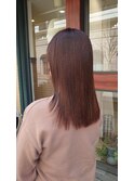 ピンクベージュでモテさらストレート