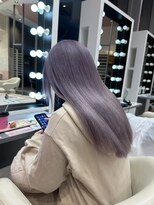 リー 梅田(Lee)&nbsp;髪質改善カラー/ケアブリーチ2回/ラベンダー/グレー/ハイトーン