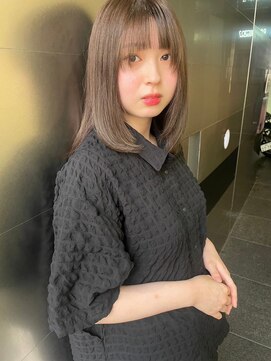 ガリカ 大名(Gallica) 【恒吉佐央理】ブリーチなしダブルカラーで叶うオリーブベージュ