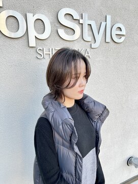 トップスタイル シズオカ(TopStyle SHIZUOKA) ナチュラルブラウン×センターウルフ