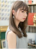 グレイアッシュ黒髪前下がりエアストレートh3大宮20代30代40代
