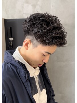 スイッチ(men's SWITCH) 大分メンズプードルパーマラルフカールツーブロック刈り上げ