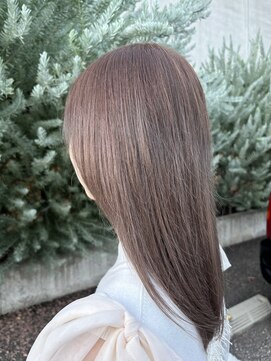 ヘアサロン エン(hair salon en.) くすみベージュ