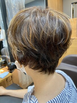 リベア トウキョウ 東大島店(Rever Tokyo) ショートグラ/テラコッタ/ミニウルフ/ハイライト/東大島