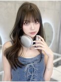 憧れ韓国くびれヘア/顔まわりカットレイヤーカット艶髪黒髪