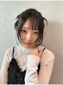 カチモリ/韓国風アレンジ/顔まわりレイヤー