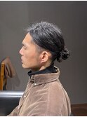 ビジネスマンバン オールバック ツーブロック ニュアンスパーマ