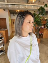 スタンド(STAND)&nbsp;ホワイト×シルバー×パープルバレイヤージュ