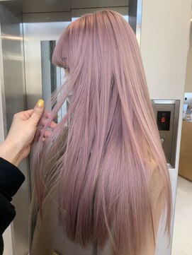 オニキス(ONYX) ニュアンスカラーホワイトピンク韓国へアミルクティーピンク