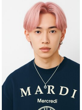 ケアシンサイバシ(CARE shinsaibashi) 韓国カルマヘア×ホワイトピンクカラー