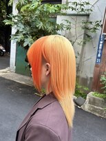 ウィルゴ 原宿(VIRGO)&nbsp;オレンジブロンドベージュオレンジベージュポイントカラー