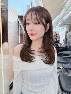 ロンド メリー 大宮(Lond merry) ミディアムレイヤーカット/レイヤー/顔周り/韓国/髪質改善/大宮