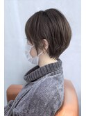 白髪ぼかし似合わせカット小顔ひし形50代60代ショート