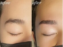 ラベルム バイ エーケー メンズ(La Belleme by AK for Men)の雰囲気(眉を整え清潔感と目力を高める、メンズアイブロウの劇的変化)