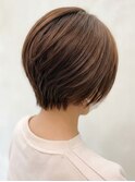 透明感ベージュ軽やかレイヤーショートボブ艶髪カラーで垢抜け