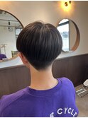 ナチュラルマッシュ×刈り上げショート