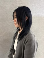 ノブレス(NOBLESSE)&nbsp;ブルーブラック×ハッシュカット