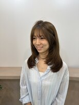 ユッカ 京橋(YUCCA)&nbsp;【YUCCA】明るめベージュ艶カラー/たっぷりレイヤー