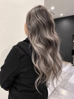 リオリス ヘア サロン(Rioris hair salon) バレイヤージュ/ホワイトグレージュ/ロング