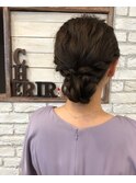 お呼ばれパーティーヘアセット