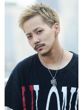 メンズサロンドットリアン(dot. lien) 【men’s salon dot. Tokyo】ブロンドショートアップバング