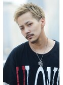 【men’s salon dot. Tokyo】ブロンドショートアップバング