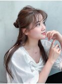ゆるっとアレンジ_くびれヘアビタミンカラー_48509