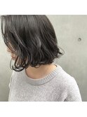 透け感 大人ボブ ミニマムボブ イルミナカラー