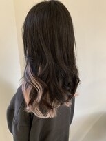 ヘアー ミッション 心斎橋店(hair Mission) ペールピンクのインナーエクステ