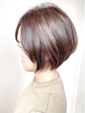 ステアケース 武蔵小杉店(stair:case) 大人かわいい/ショートボブ/前髪あり/ハイライトカラー/20代30代