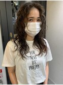 ロングウルフパーマ