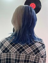 デート 下北沢(DATE)&nbsp;ダブルカラーブルーベージュカラーケアブリーチハイトーンカラー