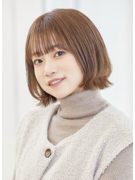 ミチオ ノザワ ヘアサロン ギンザ(Michio Nozawa HAIR SALON Ginza) タンバルモリボブ/シースルーバンク/外国人風カラー/艶感/波巻き