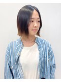 【松戸　石山】外ハネ切りっぱなしボブ前髪無し10代20代
