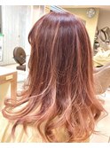 愛され!ピンク系バレイヤージュ&ゆるふわセット☆