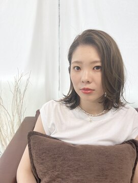 ニコ ヘアデザイン(nico hair design) 透明感カラー×外ハネロブ