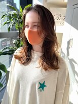 ジーナエス 札幌(Zina S)&nbsp;髪質改善＊レイヤー×オレンジベージュ＊美髪【Zina S 札幌】