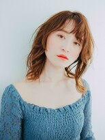 美容室 フラワー 平井店(flower) あ　ざと髪セミロング[平井/平井駅]