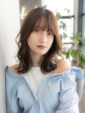 イオ 本厚木(io) 20代30代くびれレイヤー似合わせカットイメチェンフルバング