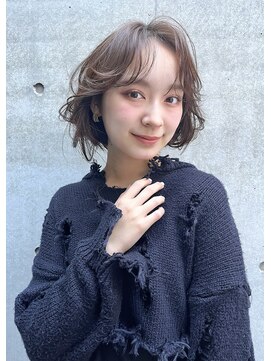 ノースイースト 登戸店(northeast) 【向ヶ丘遊園】ボブ/グレージュ/ニュアンス巻き