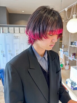 バランス ヘアーアンドアイラッシュ 野田店(balance.) エンドカラー レッド