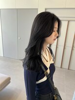 ローレンアオ(LOREN AO)&nbsp;デザインカラー/レイヤーカット/ウエットヘア/オリーブベージュ