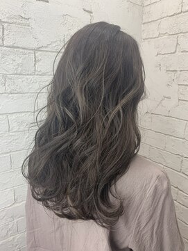 アジールヘア 所沢プロペ通り店(agir hair) ミルクティーグレージュシースルー前髪イメチェンブリーチ所沢