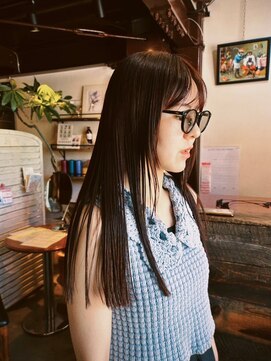 ギリア(Gillia) 姫カット/レイヤーロング/チョコレートブラウン