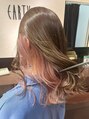 アース コアフュールボーテ 新潟青山店(EARTH coiffure beaute) ピンクインナーカラーでイマドキのヘア♪